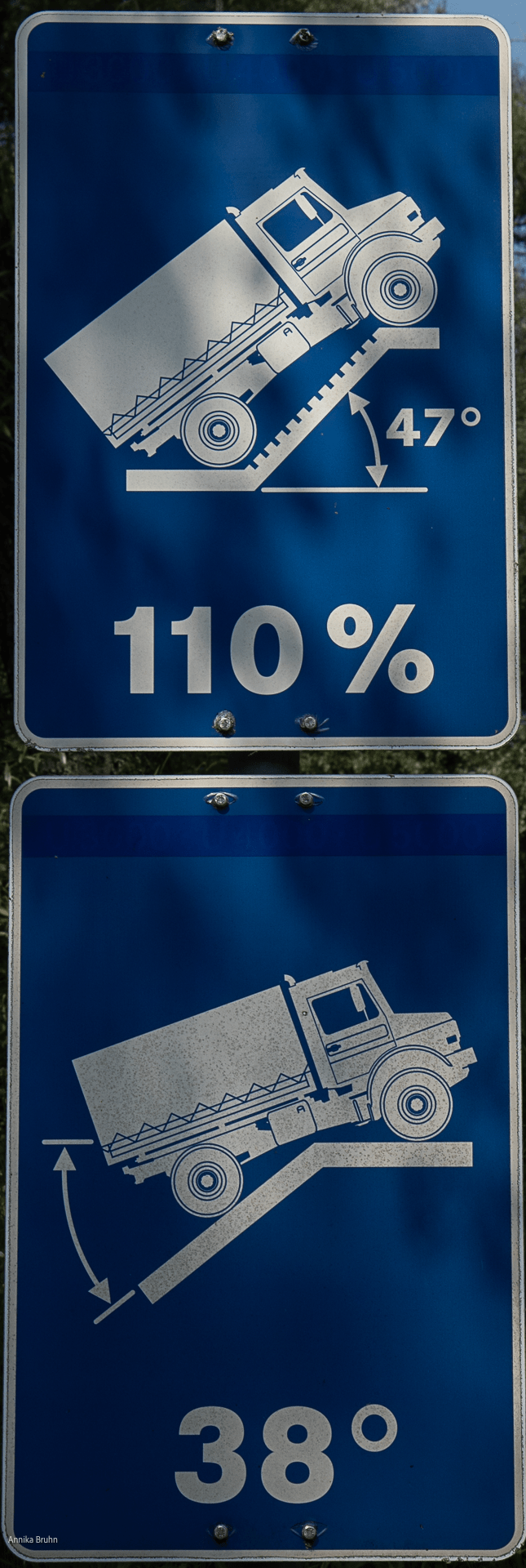 110° und 38°